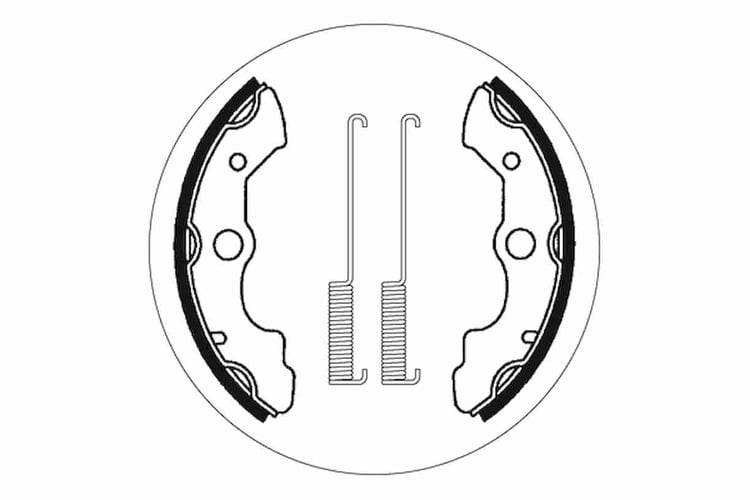 SBS Front / Rear Brake Shoes - 2045