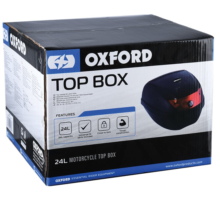 Oxford 30L Black Top Box