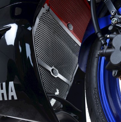 R&G Yamaha R3 Dark Blue Downpipe Grille