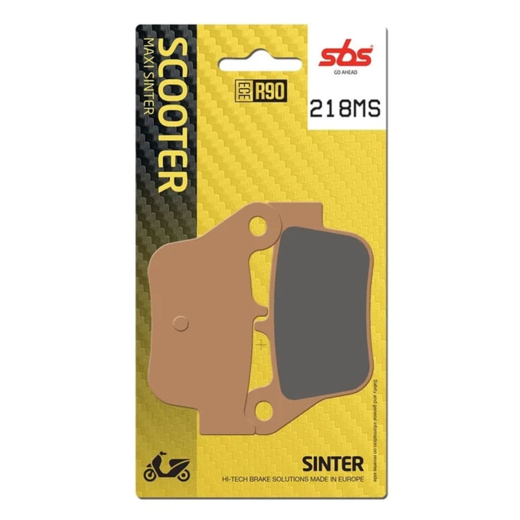 SBS Sintered Maxi Scooter Front Brake Pads - 218MS