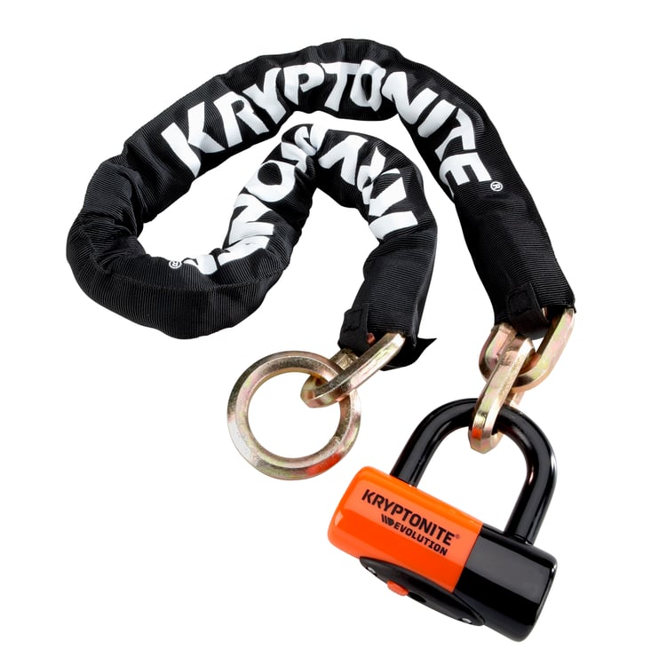 Kryptonite New York Cinch Ring Chain & Evolution Disc Lock