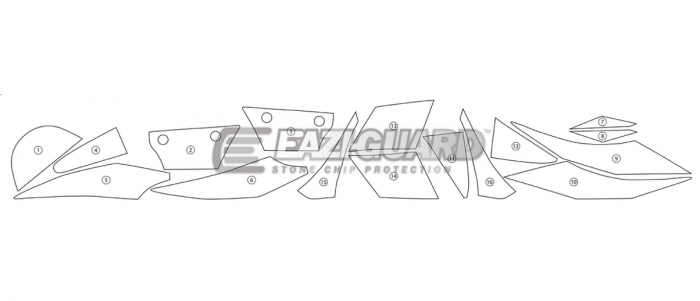 Eazi-Guard Kawasaki Z800 Gloss Paint Protection Film