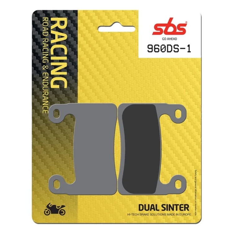 SBS Dual Sinter Racing Front Brake Pads - 960DS