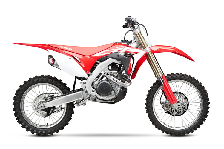 Yoshimura RS-9T Honda CRF450R/RX (17-18) Stainless Slip-On Exhaust/Stainless Mufflers
