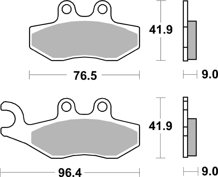 SBS Sintered Maxi Scooter Front Brake Pads - 177MS