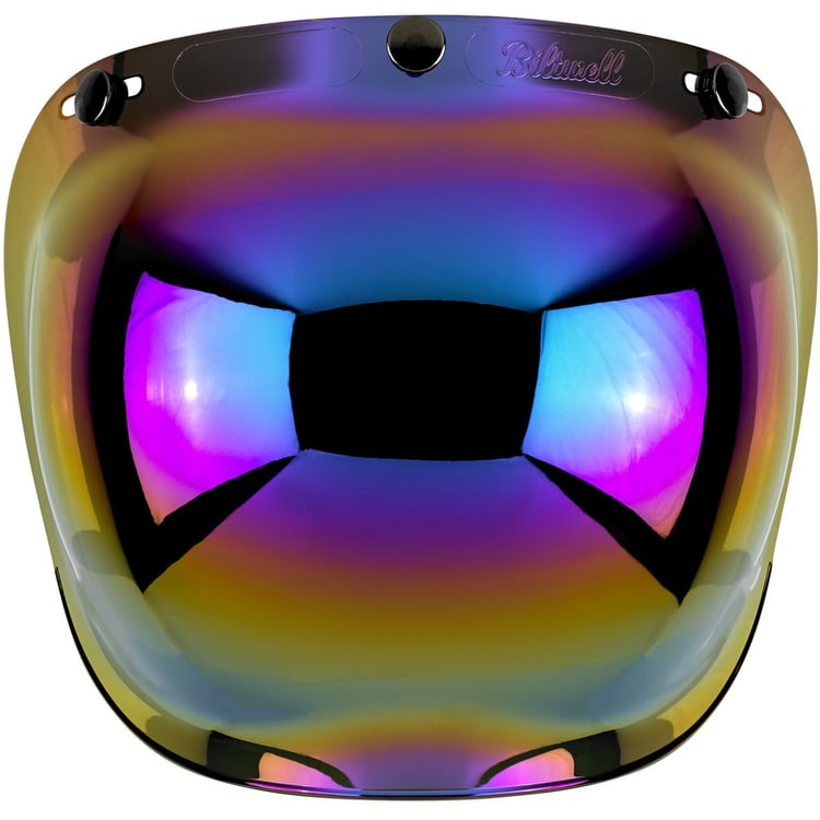 Biltwell Gringo Rainbow Mirror Bubble Shield