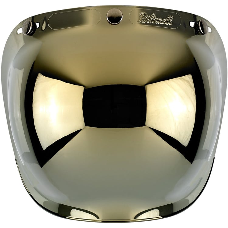 Biltwell Gringo Gold Mirror Bubble Shield