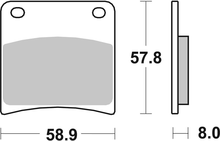 SBS Ceramic Front / Rear Brake Pads - 620HF