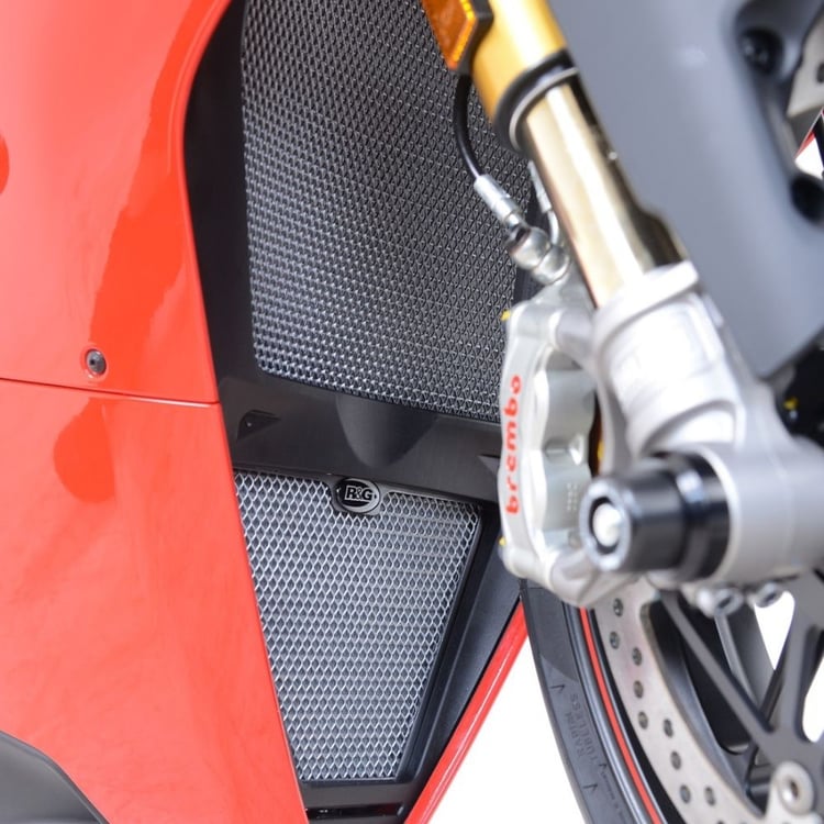 R&G Ducati Panigale V4/V4S/Speciale Black Radiator & Oil Cooler Guard Kit