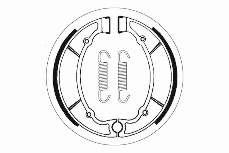 SBS Front / Rear Brake Shoes - 2064