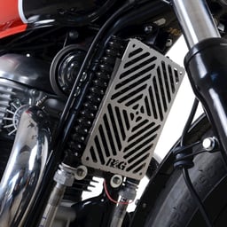 R&G Royal Enfield Interceptor 650 19-onwards/Continental GT 650 19-21 Stainless Oil Cooler Guard