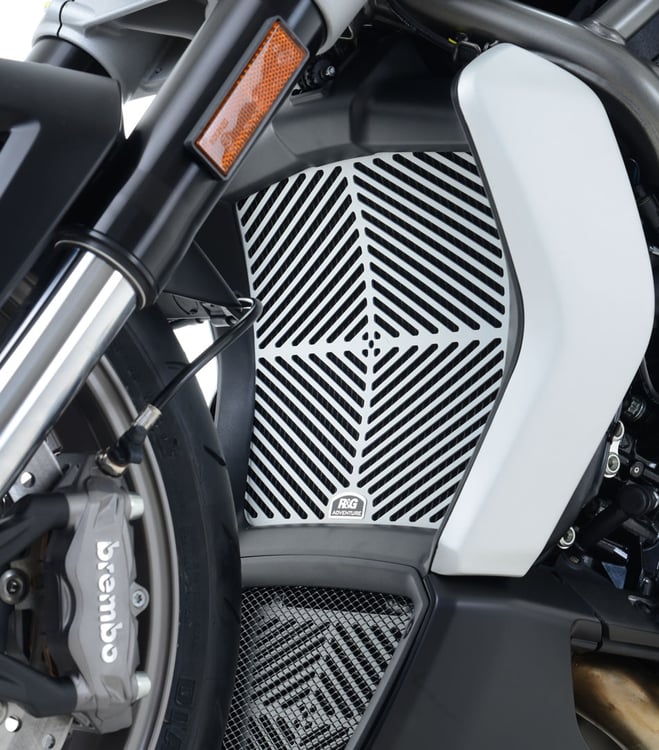 R&G Ducati X-Diavel Brushed Aluminium Radiator Guard