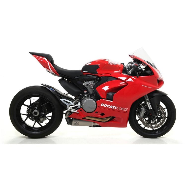 Arrow Ducati Panigle V2 2020 Works Titanium with Carbon End Caps Silencer