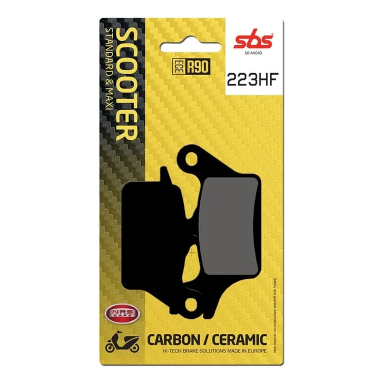 SBS Ceramic Scooter Front / Rear Brake Pads - 223HF