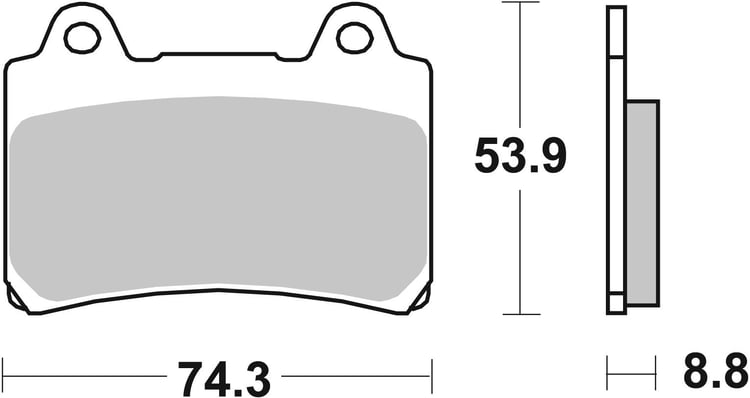 SBS Ceramic Front / Rear Brake Pads - 613HF