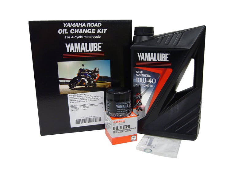 Yamalube Road Semi Synthetic 10W40 Oil Change Kit