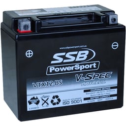 SSB V-Spec GTX12-BS/YT12BA-4/YTX12-BS High Performance AGM Battery