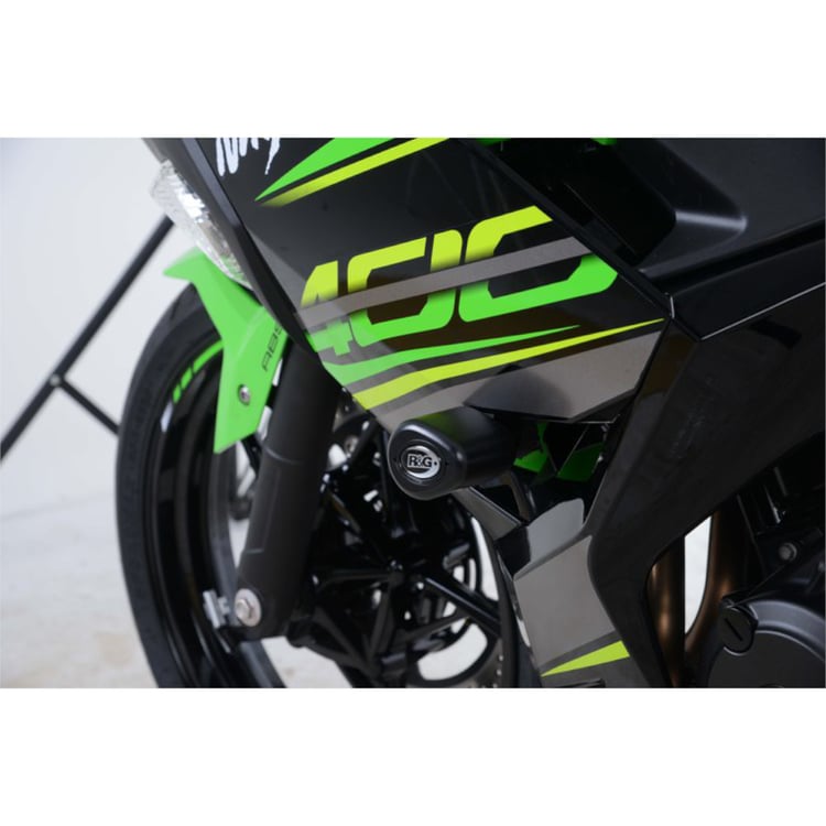 R&G Kawasaki Ninja 250/400/Z400/Z250 Black Aero Crash Protectors