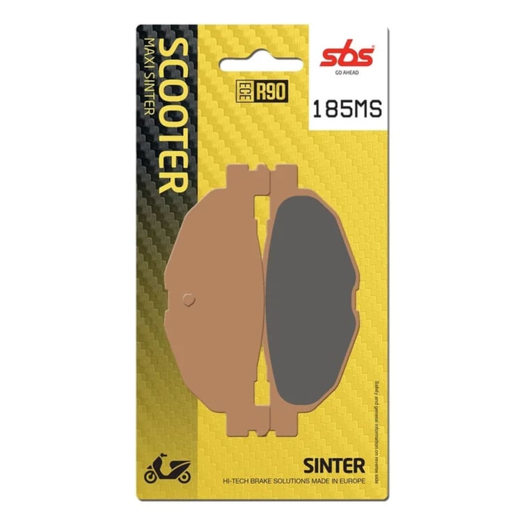 SBS Sintered Maxi Scooter Front Brake Pads - 185MS