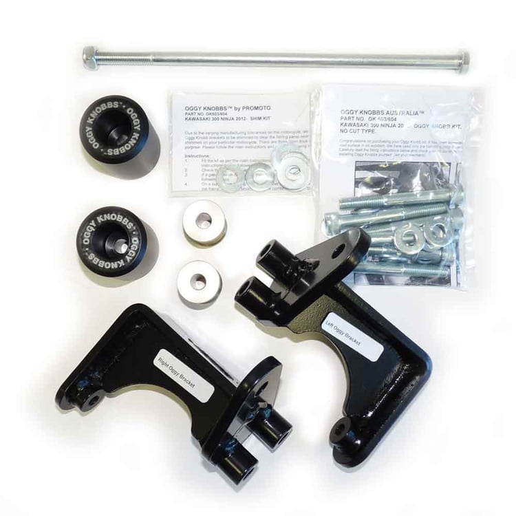 Oggy Knobbs Kawasaki Ninja 300 12-17 Frame Slider Kit 