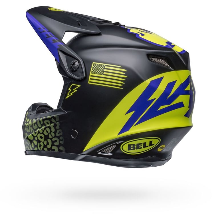 Bell 2022 Moto-9 Youth Mips Slayco Matte Black/Hi-Viz Yellow Helmet