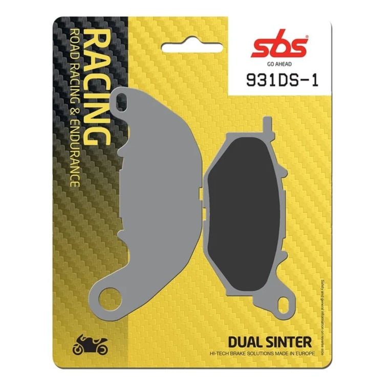 SBS Dual Sinter Racing Front Brake Pads - 931DS