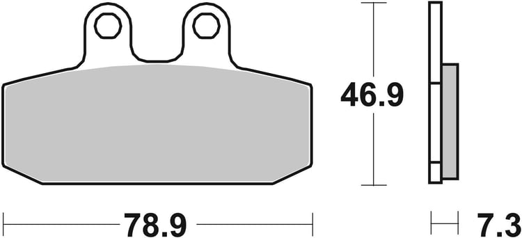 SBS Sintered Maxi Scooter Front Brake Pads - 108MS
