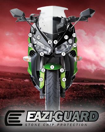 Eazi-Guard Kawasaki Ninja 1000 2011 - 2016 Gloss Paint Protection Film