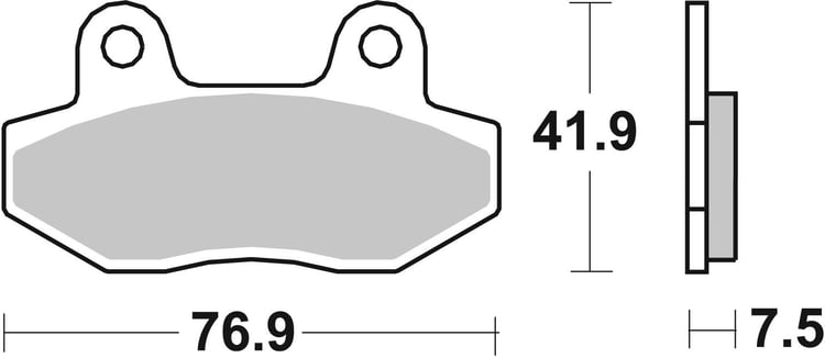SBS Ceramic Front / Rear Brake Pads - 814HF