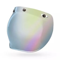 Bell Custom 500 3-Snap Bubble Silver Iridium Helmet