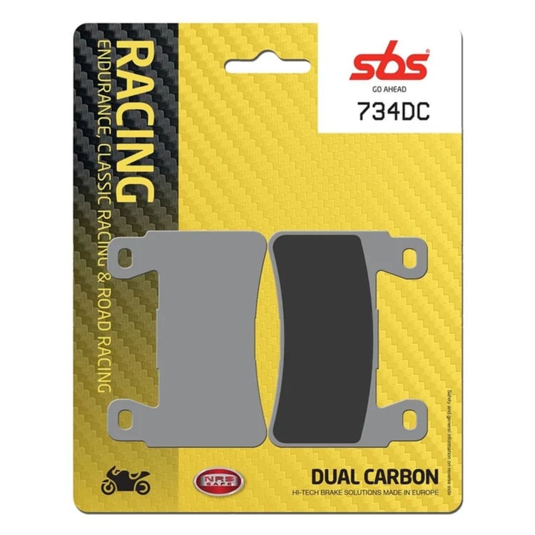 SBS Dual Carbon Racing Front Brake Pads - 734DC