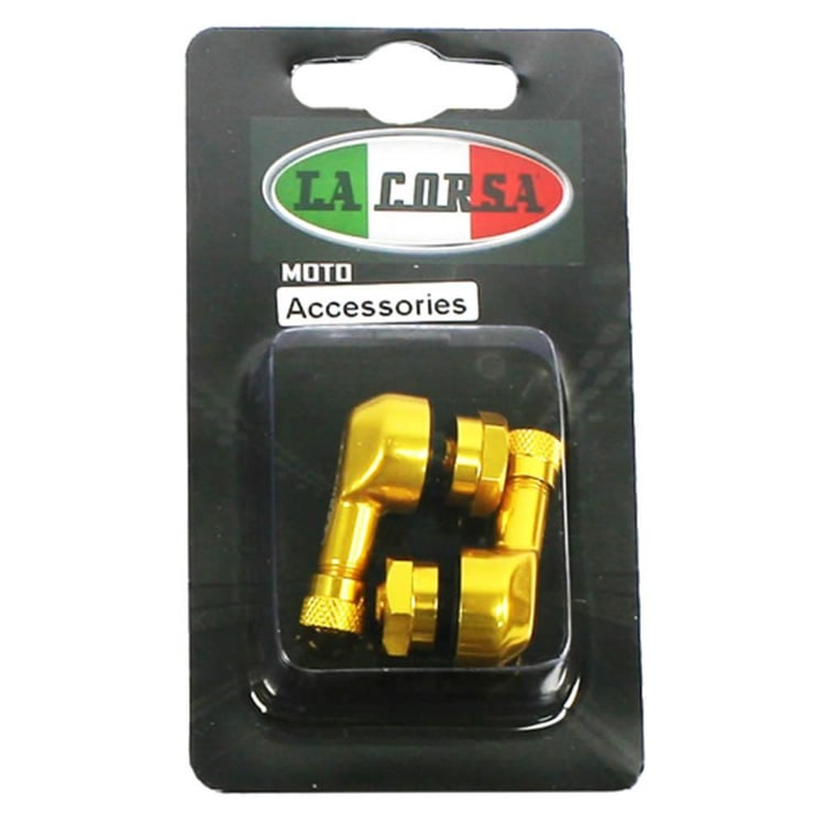 La Corsa 8.3mm Gold Tubeless Valve Stem (Pair)