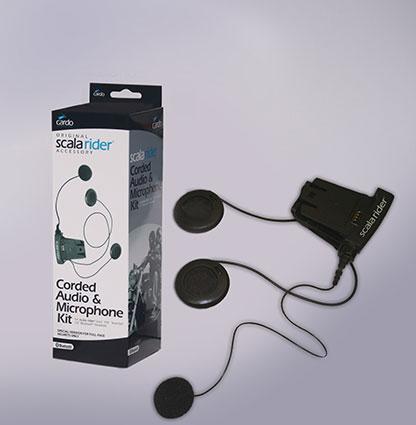 Cardo SOLO/Q2/TEAMSET/FM Corded Microphone & Audio Kit