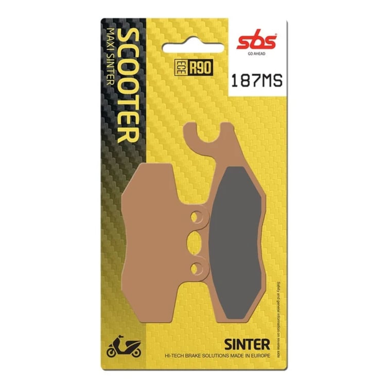 SBS Sintered Maxi Scooter Front Brake Pads - 187MS