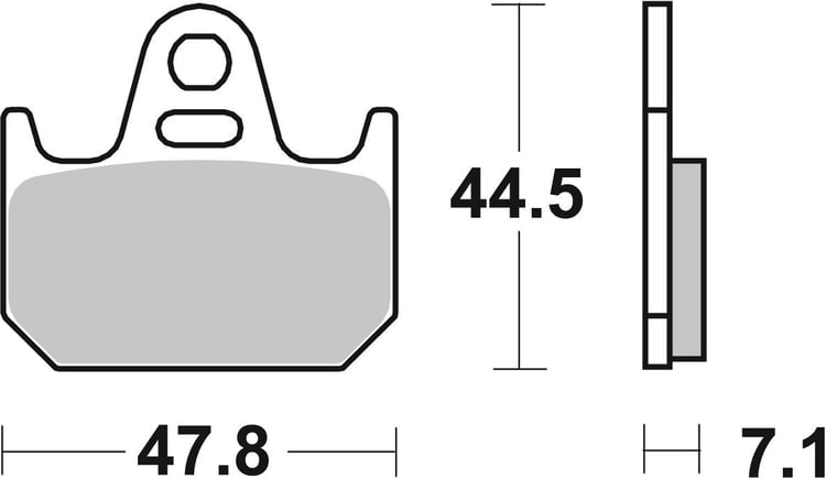 SBS Ceramic Front / Rear Brake Pads - 659HF