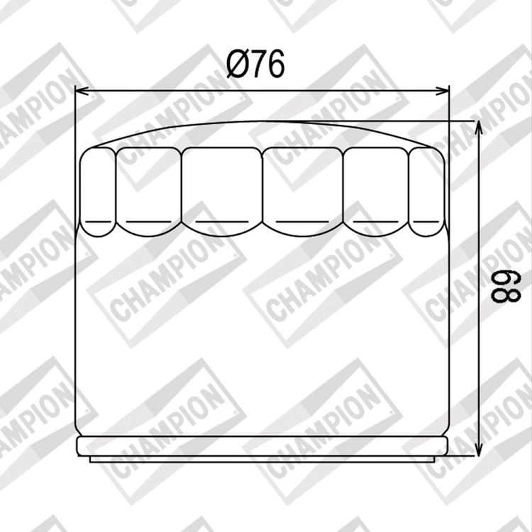 Champion COF072C (172C) Oil Filter