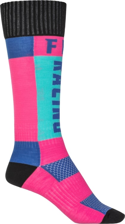 Fly Racing 2022 Thick Pink/Blue Socks