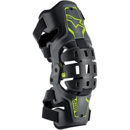 Alpinestars Youth Bionic 5s Black/Anthracite/Fluro Yellow Knee Brace Set