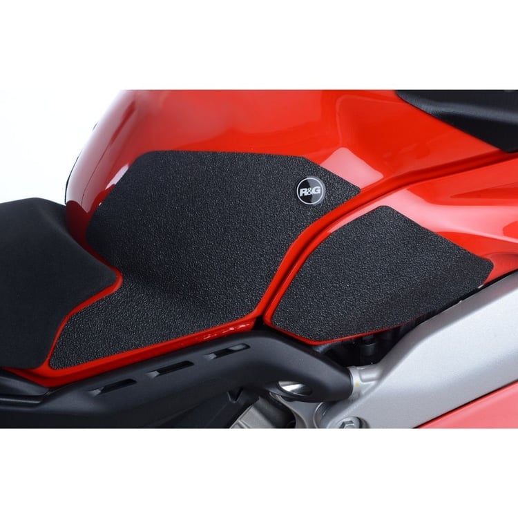 R&G Ducati Panigale V4/S/Speciale/V4R/Streetfighter V4 Black Tank Traction Grips