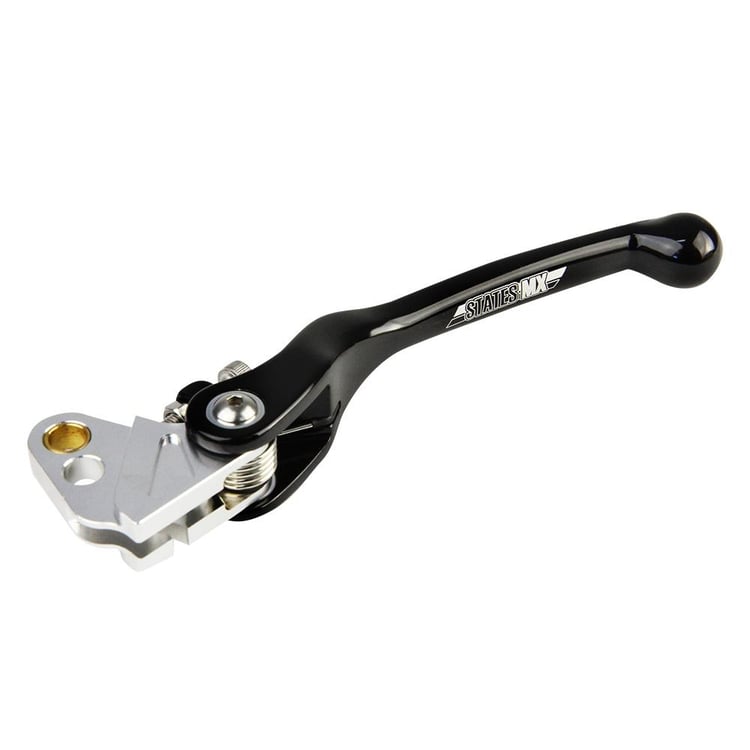 States MX Yamaha/Kawasaki/Suzuki Black Standard Flex Clutch Lever