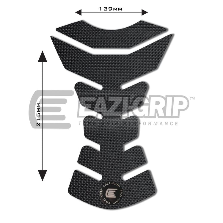 Eazi-Grip PRO Centre D 139mm x 215mm Black Tank Pad