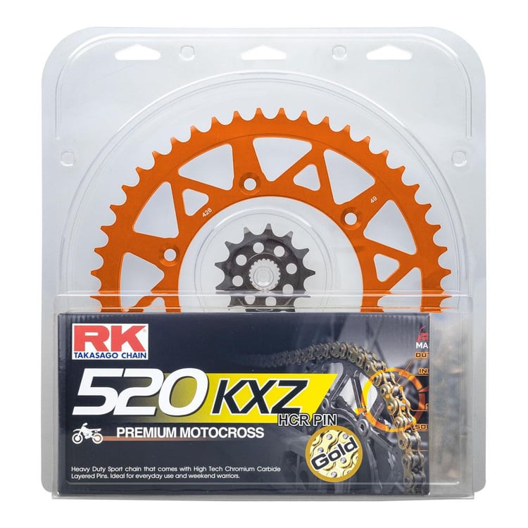 RK Lite KTM 150 SX 09-21 Orange 14/50 Chain & Sprocket Kit