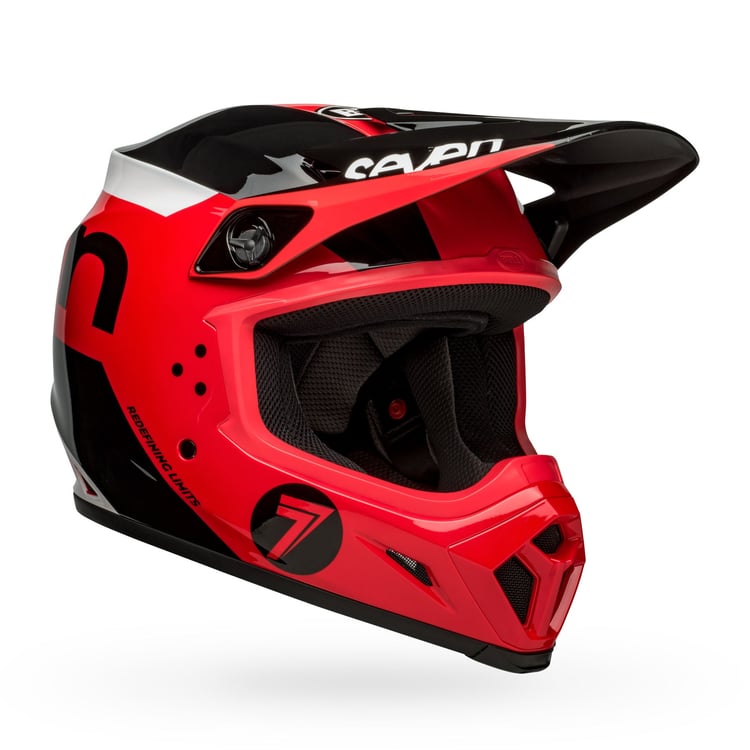 Bell MX-9 MIPS Seven Phaser Black Red Helmet