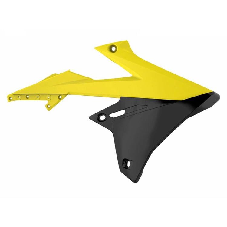 Polisport Suzuki RMZ250/RMZ450 Yellow Radiator Scoops 