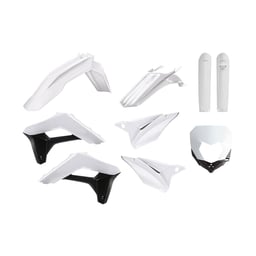 Polisport Sherco 2017-2020 White Enduro Kit with Headlight Mask & Fork Guards