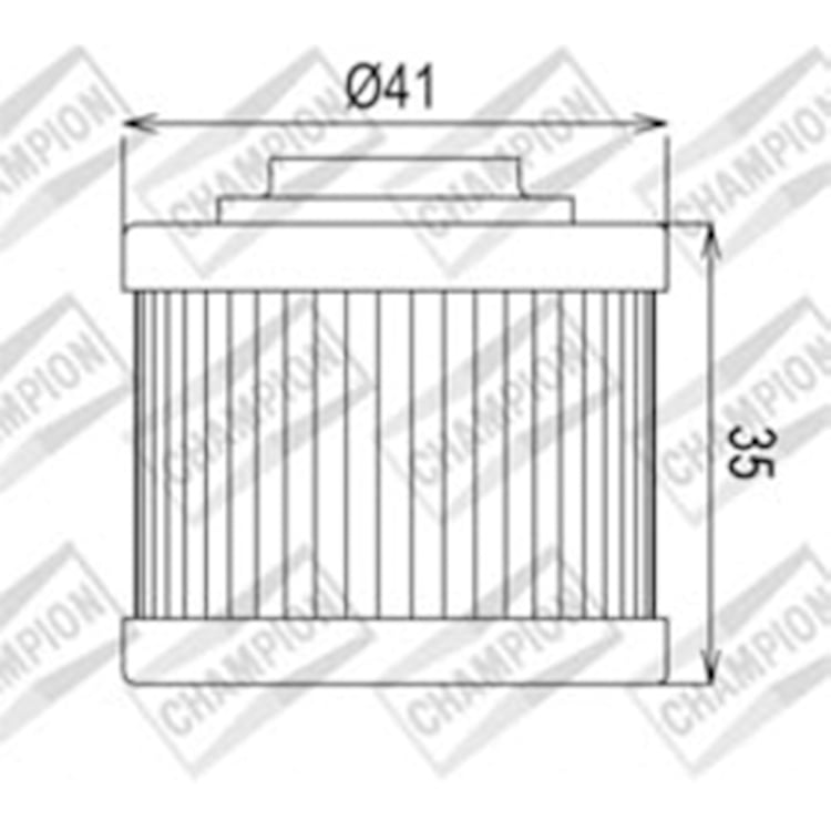 Champion COF086 (186) Oil Filter