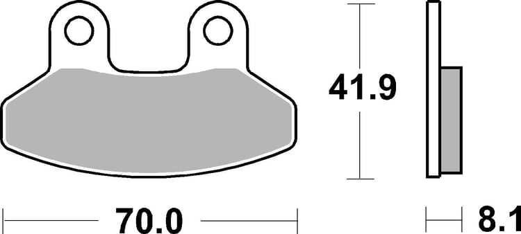 SBS Ceramic Scooter Front / Rear Brake Pads - 178HF