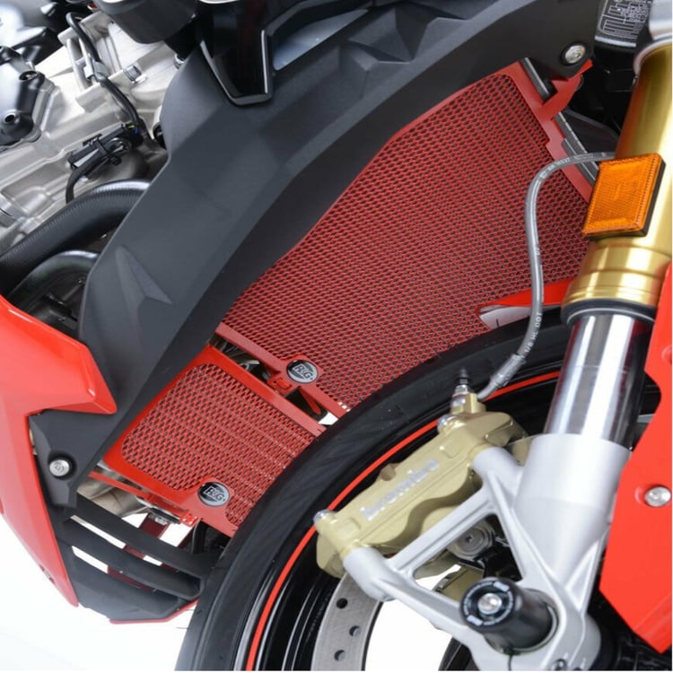 R&G BMW HP4/S1000RR/S1000XR/S1000R Red Oil Cooler Guard