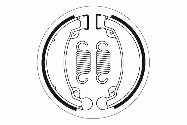 SBS Front / Rear Brake Shoes - 2069