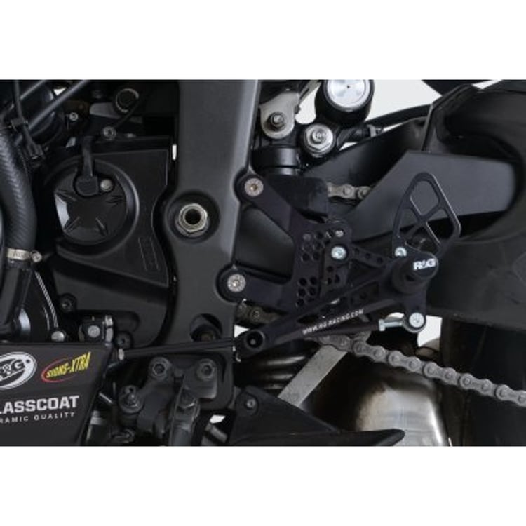 R&G Kawasaki ZX6R Adjustable Rearsets (RACE)